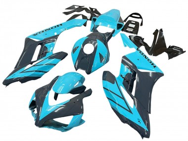 Purchase 2004-2005 Honda CBR1000RR Motorcycle Fairings - Light Blue Glossy Black Canada