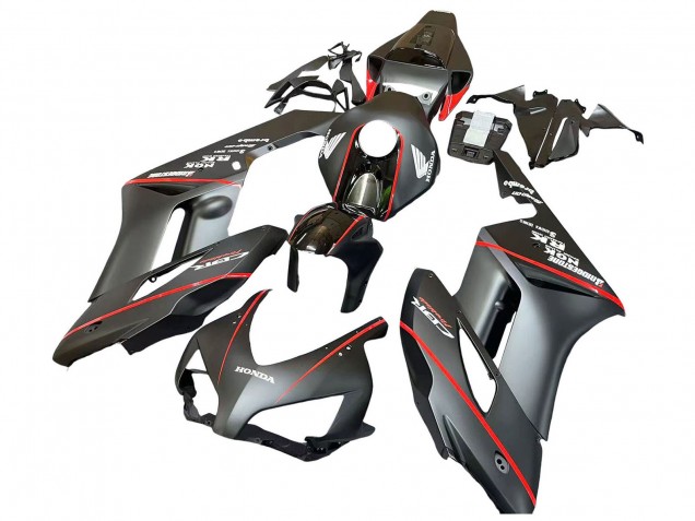 2004-2005 Honda CBR1000RR Motorcycle Fairings - Glossy Black Glossy Grey Red Stripe Canada