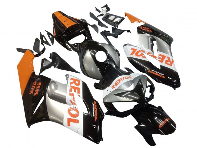 2004-2005 Honda CBR1000RR Motorcycle Fairings - Orange Silver Glossy Black Repsol Canada