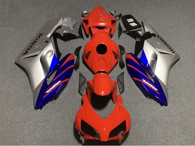 2004-2005 Honda CBR1000RR Motorcycle Fairings - Silver Blue Red Stripe Canada