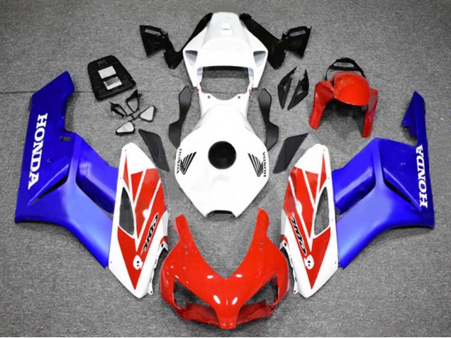 2004-2005 Honda CBR1000RR Motorcycle Fairing - White Red Blue Canada