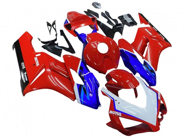 2004-2005 Honda CBR1000RR Motorcycle Fairings - Red Blue White Black Motul Canada