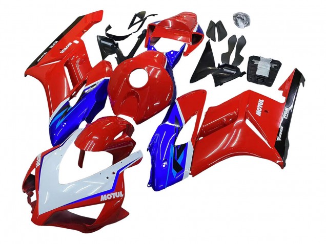 2004-2005 Honda CBR1000RR Motorcycle Fairings - Red Blue White Black Motul Canada