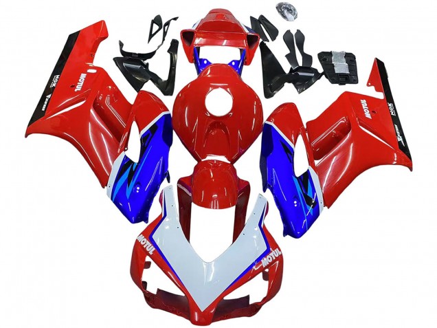 2004-2005 Honda CBR1000RR Motorcycle Fairings - Red Blue White Black Motul Canada
