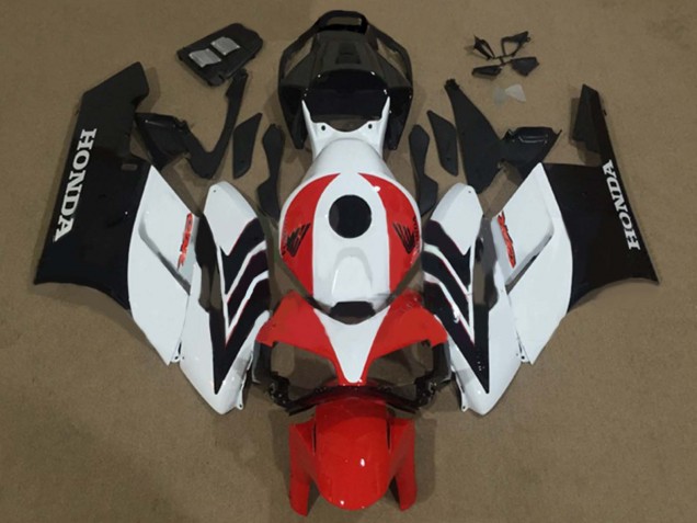 2004-2005 Honda CBR1000RR Motorcycle Fairing - White Red Matte Black Canada