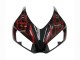 2006-2007 Honda CBR1000RR Motorcycle Fairing - Glossy Black Red Flame Canada