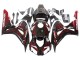 2006-2007 Honda CBR1000RR Motorcycle Fairing - Glossy Black Red Flame Canada