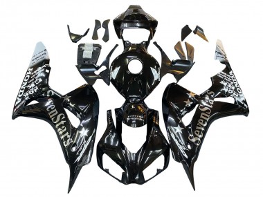 Purchase 2006-2007 Honda CBR1000RR Motorcycle Fairings - Glossy Black Gold SevenStars Canada