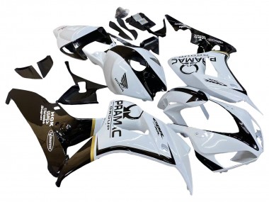 Purchase 2006-2007 Honda CBR1000RR Motorcycle Fairings - White Glossy Black Pramac Canada