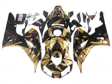 Purchase 2006-2007 Honda CBR1000RR Motorcycle Fairings - Gold Glossy Black Canada