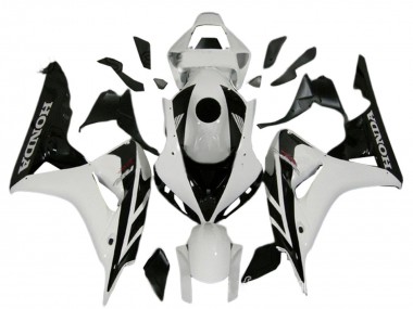 Purchase 2006-2007 Honda CBR1000RR Motorcycle Fairing Kits - White Glossy Black Canada