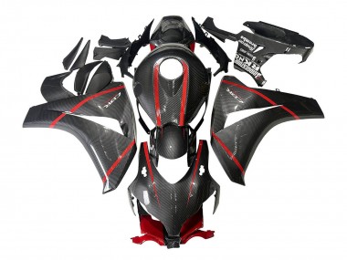Purchase 2008-2011 Honda CBR1000RR Motorcycle Fairings - Black Carbon Fiber Red Canada