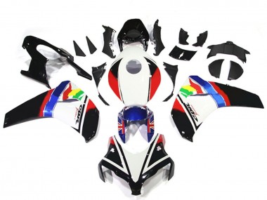 Purchase 2008-2011 Honda CBR1000RR Motorcycle Fairings - White Red Blue Glossy Black Star Canada