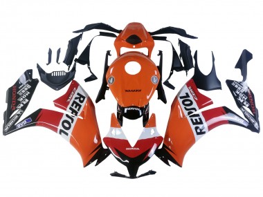 Purchase 2012-2016 Honda CBR1000RR Motorcycle Fairings - Orange White Red Repsol Canada