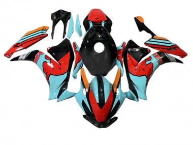 Purchase 2012-2016 Honda CBR1000RR Motorcycle Fairings - Red Light Blue Glossy Black Canada