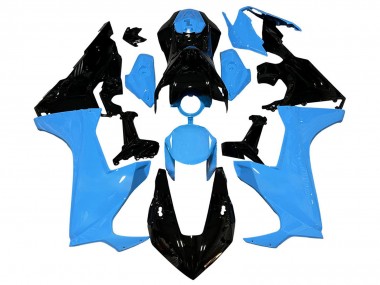 Purchase 2017-2023 Honda CBR1000RR Motorcycle Fairings - Blue Glossy Black Canada