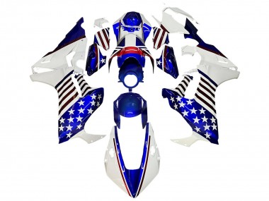 Purchase 2017-2023 Honda CBR1000RR Motorcycle Fairings - White Blue Red Star Canada