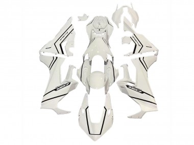 Purchase 2017-2023 Honda CBR1000RR Motorcycle Fairings - White with Black Stripe Fireblade Canada