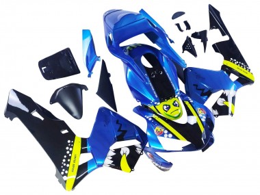 Purchase 2003-2004 Honda CBR600RR Motorcycle Fairings - Blue Neon Yellow Glossy Black Shark Canada