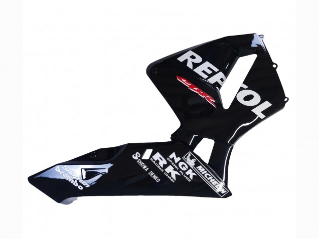 2003-2004 Honda CBR600RR Motorcycle Fairings - Glossy Black White Repsol Canada