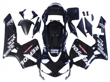 Purchase 2003-2004 Honda CBR600RR Motorcycle Fairings - Glossy Black White Repsol Canada