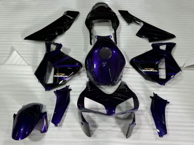 Purchase 2003-2004 Honda CBR600RR Motorcycle Fairings - Dark Blue Glossy Black Canada