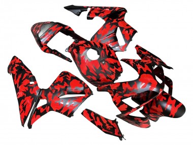 Purchase 2003-2004 Honda CBR600RR Motorcycle Fairings - Black Red Grey Camouflage Canada