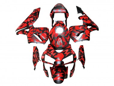 Purchase 2003-2004 Honda CBR600RR Motorcycle Fairings - Black Red Grey Camouflage Canada