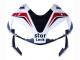 2003-2004 Honda CBR600RR Motorcycle Fairings - White Red Glossy Black DENSO Rimont Canada