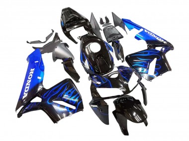 Purchase 2005-2006 Honda CBR600RR Motorcycle Fairing - Glossy Black Blue Flame Canada