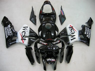 Purchase 2005-2006 Honda CBR600RR Motorcycle Fairings - Glossy Black White West Canada