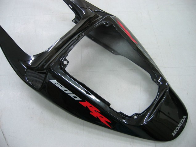 2005-2006 Honda CBR600RR Motorcycle Fairings - Glossy Black Grey Flame Canada