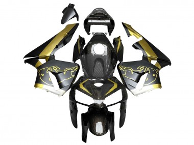 Purchase 2005-2006 Honda CBR600RR Motorcycle Fairings - Black Gold Carbon Fiber Canada