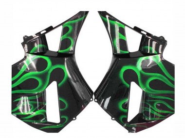 Purchase 2005-2006 Honda CBR600RR Motorcycle Fairings - Glossy Black Green Flame Canada