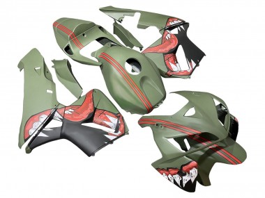 Purchase 2005-2006 Honda CBR600RR Motorcycle Fairings - Green Red Shark Canada