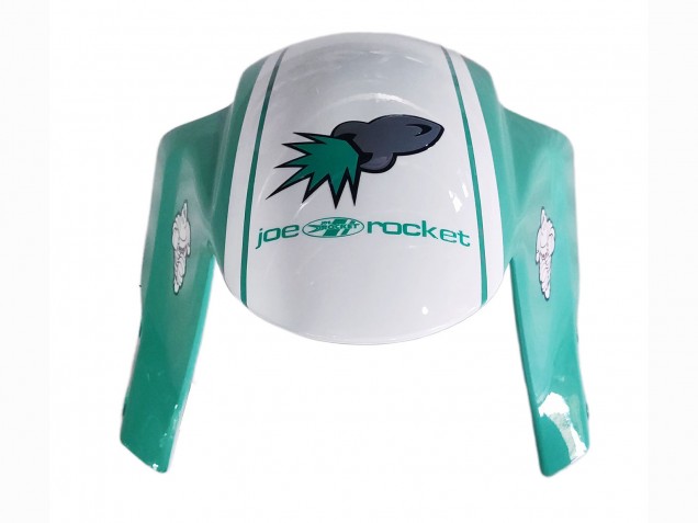 2005-2006 Honda CBR600RR Motorcycle Fairings - Light Green White Glossy Black Joe Rocket Canada