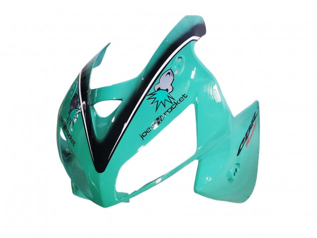 2005-2006 Honda CBR600RR Motorcycle Fairings - Light Green White Glossy Black Joe Rocket Canada
