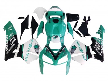 Purchase 2005-2006 Honda CBR600RR Motorcycle Fairings - Light Green White Glossy Black Joe Rocket Canada
