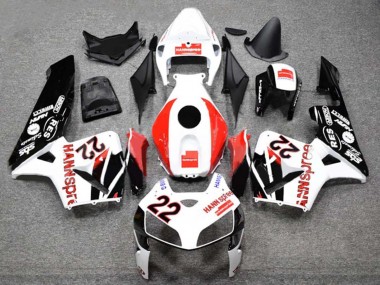Purchase 2005-2006 Honda CBR600RR Motorcycle Fairings - White Red Glossy Black HannSpree 22 Canada
