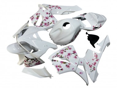 Purchase 2005-2006 Honda CBR600RR Motorcycle Fairings - White with Cherry Blossom Canada
