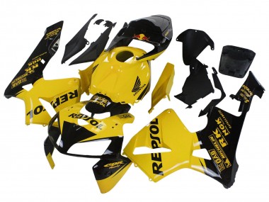 Purchase 2005-2006 Honda CBR600RR Motorcycle Fairings - Yellow Black Repsol Canada