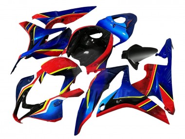 Purchase 2007-2008 Honda CBR600RR Motorcycle Fairings - Blue Red Yellow Glossy Black Canada