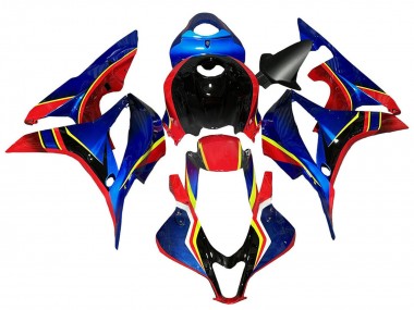 Purchase 2007-2008 Honda CBR600RR Motorcycle Fairings - Blue Red Yellow Glossy Black Canada