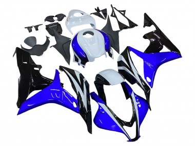 Purchase 2007-2008 Honda CBR600RR Motorcycle Fairing - White Blue Glossy Black Canada