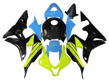 Purchase 2007-2008 Honda CBR600RR Motorcycle Fairings - Blue Yellow Glossy Black Canada