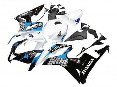 Purchase 2007-2008 Honda CBR600RR Motorcycle Fairings - White Light Blue Glossy Black Canada