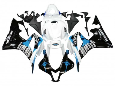Purchase 2007-2008 Honda CBR600RR Motorcycle Fairings - White Light Blue Glossy Black Canada