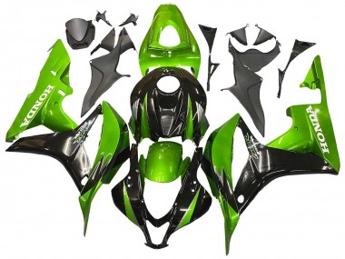 Purchase 2007-2008 Honda CBR600RR Motorcycle Fairing Kits - Green Glossy Black Canada