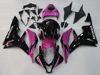 Purchase 2007-2008 Honda CBR600RR Motorcycle Fairings - Pink Glossy Black Racing Canada