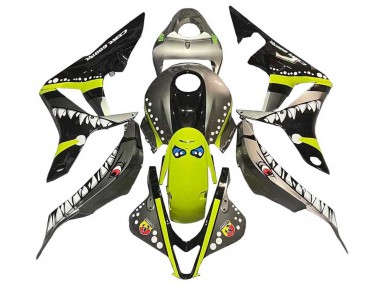 Purchase 2007-2008 Honda CBR600RR Motorcycle Fairings - Grey Fluorescent Yellow Shark Canada